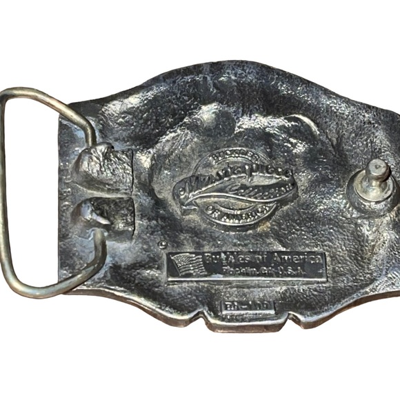 Postal Workers Move the Mail U.S. Mail Vintage Belt Buckle Made In The USA - Picture 2 of 7
